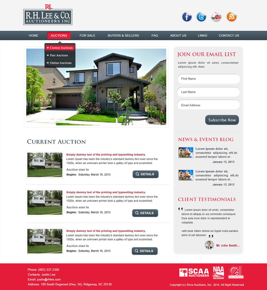Wordpress Design by webxvision for AuctionServices.com, Inc. | Design #4359709