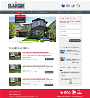 Design Wordpress par webxvision pour AuctionServices.com, Inc. | Design : #4359709