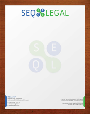Letterhead Design by Sbss for SEQ Legal | Design: #1228334