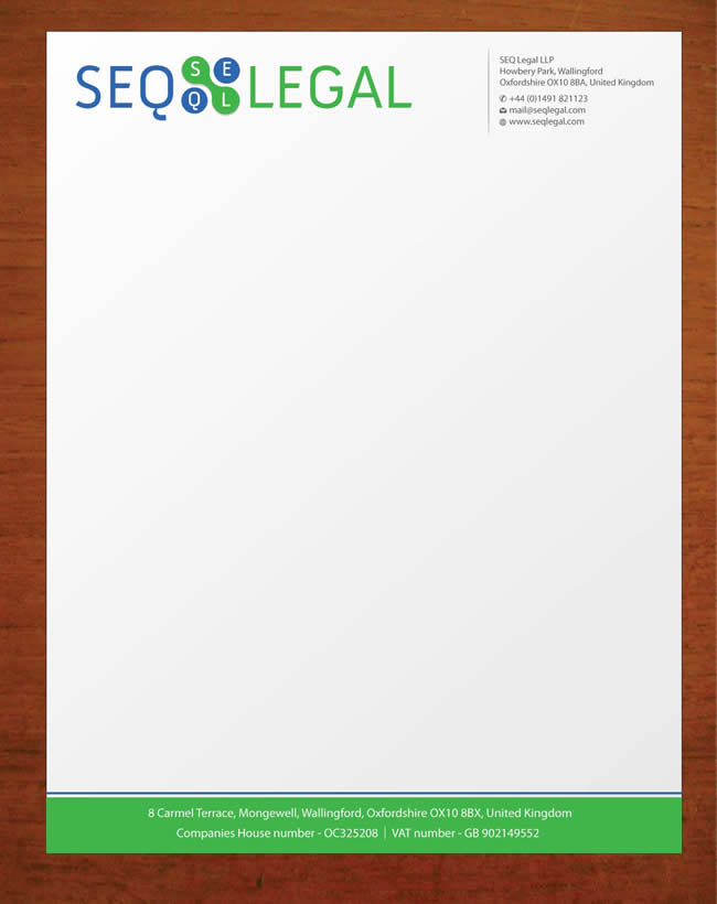 Letterhead Design by Sbss for SEQ Legal | Design #1228336