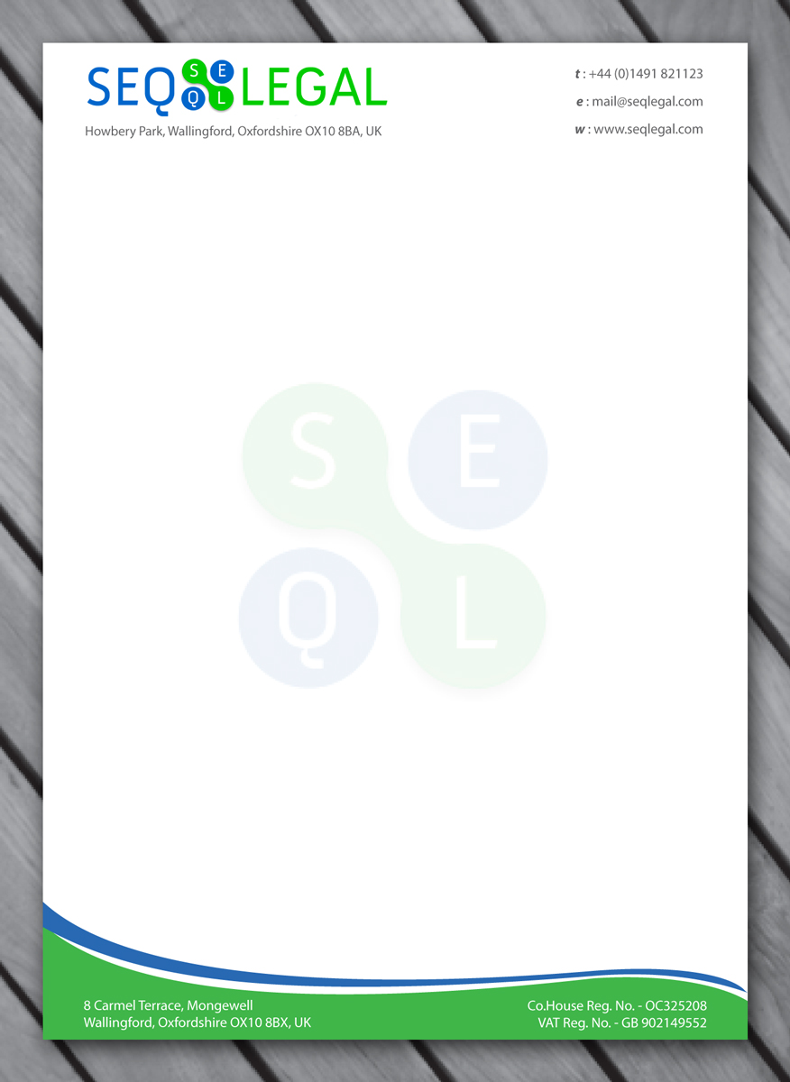 Letterhead Design by Sbss for SEQ Legal | Design #1228828