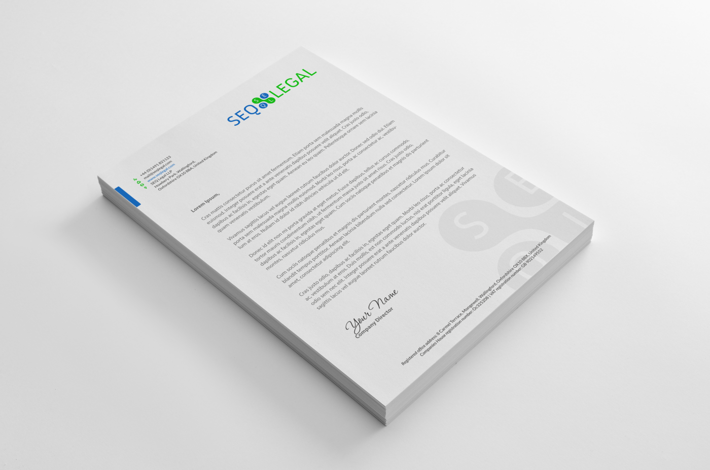 Letterhead Design by HYPdesign for SEQ Legal | Design #1226782