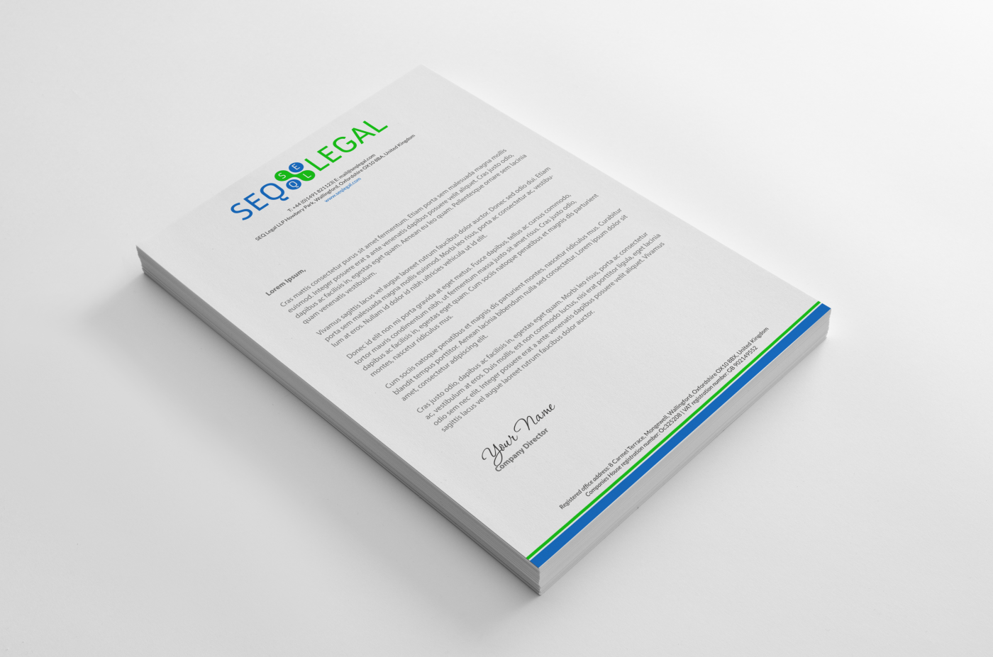 Letterhead Design by HYPdesign for SEQ Legal | Design #1226783