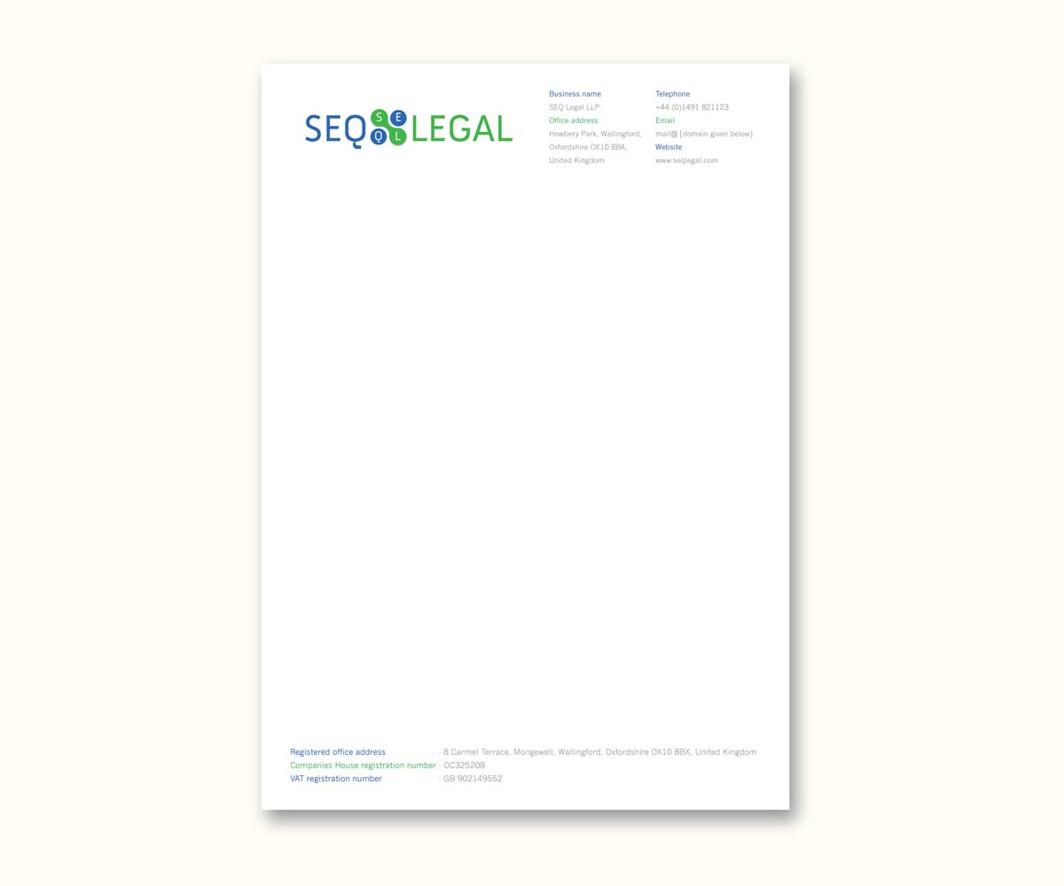 Letterhead Design by Doodles for SEQ Legal | Design #1232852