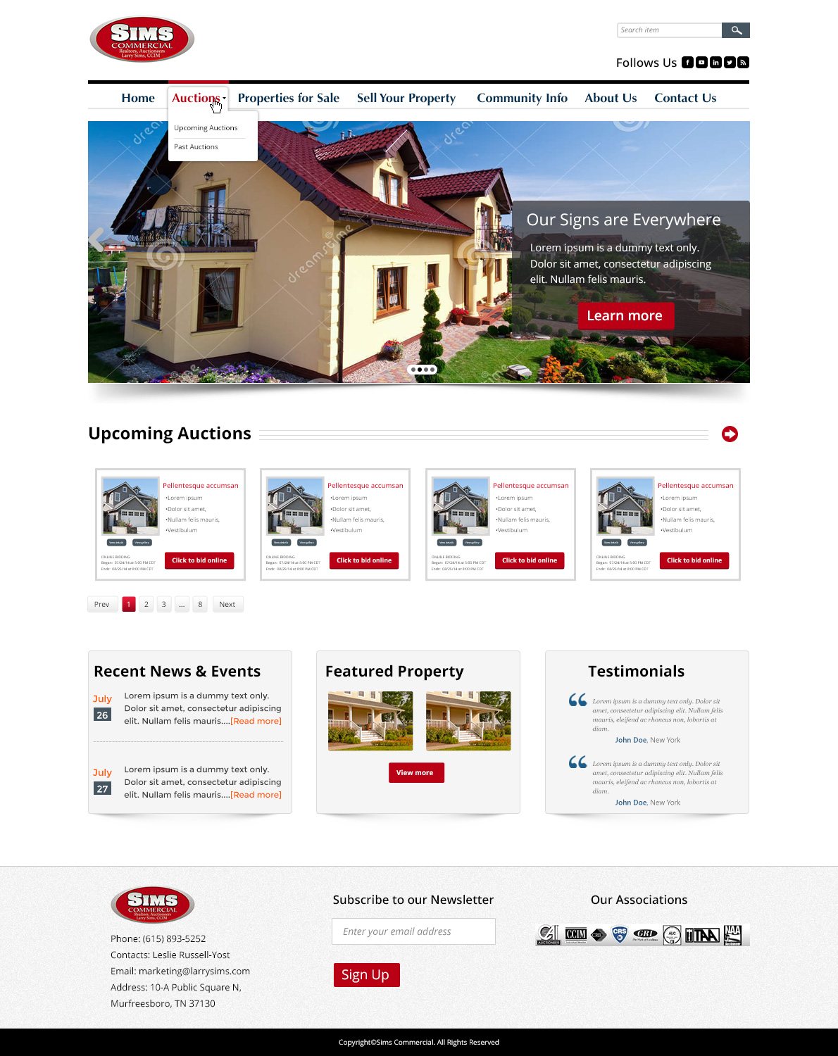 Wordpress Design by CoolDesignz for AuctionServices.com, Inc. | Design #4337050