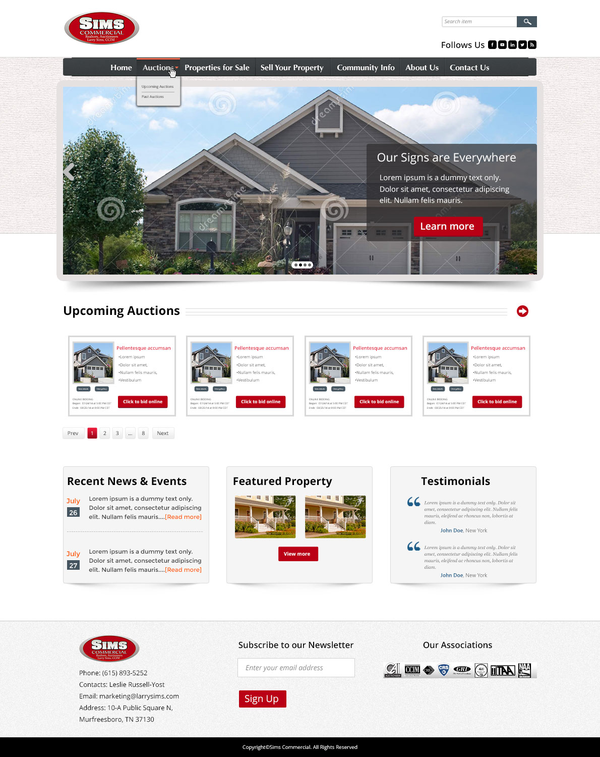 Design Wordpress par CoolDesignz pour AuctionServices.com, Inc. | Design #4337252