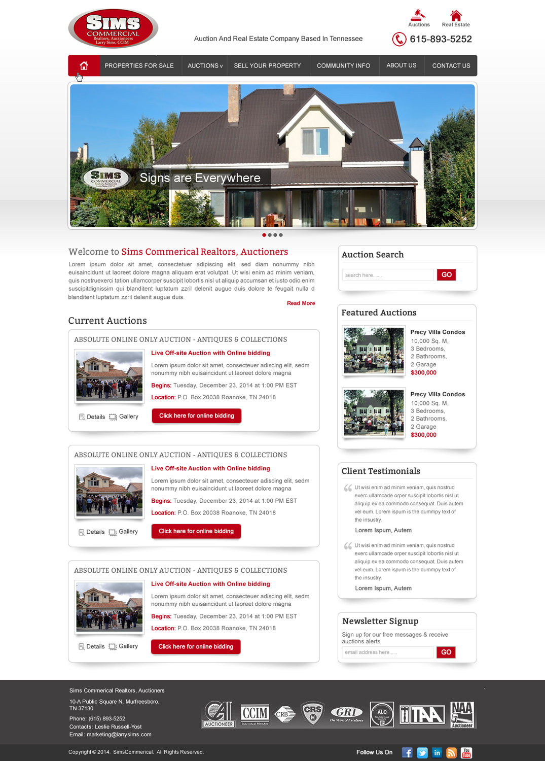 Wordpress Design by harmi_199 for AuctionServices.com, Inc. | Design #4323069
