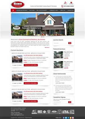 WordPress-Design von harmi_199 für AuctionServices.com, Inc. | Design: #4323069