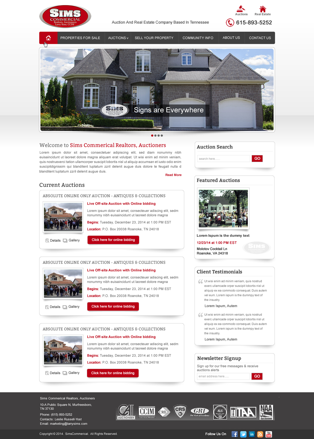 WordPress-Design von harmi_199 für AuctionServices.com, Inc. | Design #4323080