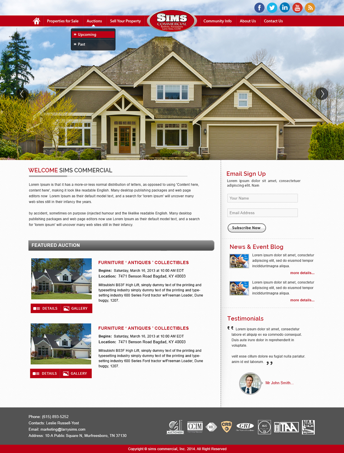 Design Wordpress par webxvision pour AuctionServices.com, Inc. | Design #4358524