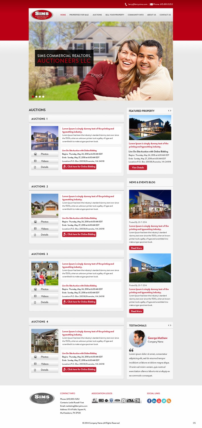 WordPress-Design von pb für AuctionServices.com, Inc. | Design #4338382
