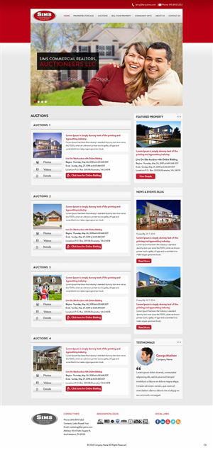 Wordpress Design by pb for AuctionServices.com, Inc. | Design: #4338382