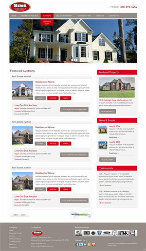 Wordpress Design by pb for AuctionServices.com, Inc. | Design #4338384