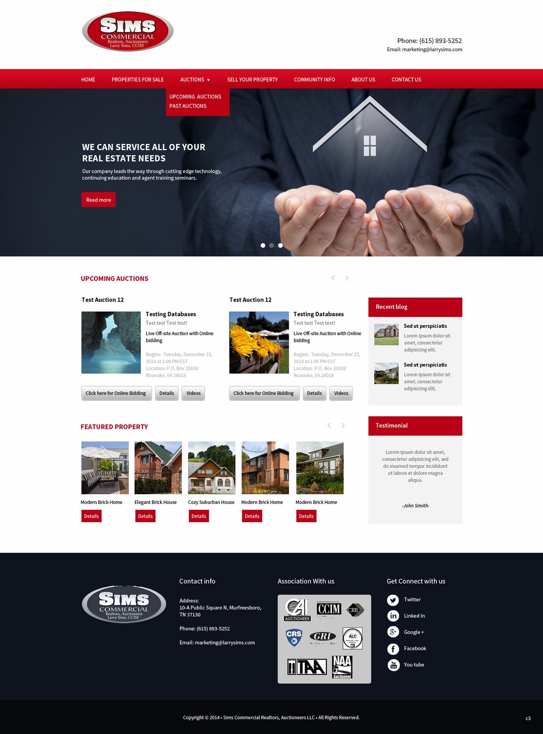WordPress-Design von pb für AuctionServices.com, Inc. | Design #4338399