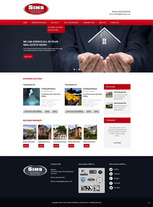 Wordpress Design by pb for AuctionServices.com, Inc. | Design: #4338399