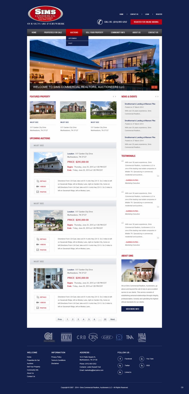 Wordpress Design by pb for AuctionServices.com, Inc. | Design #4338405