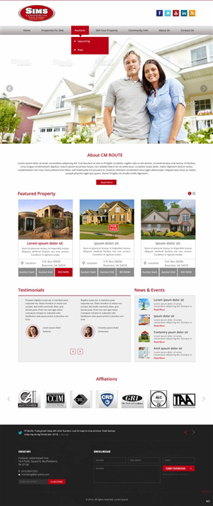 Wordpress Design by pb for AuctionServices.com, Inc. | Design: #4338421