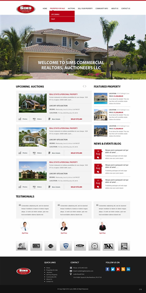 Wordpress Design by pb for AuctionServices.com, Inc. | Design: #4338439