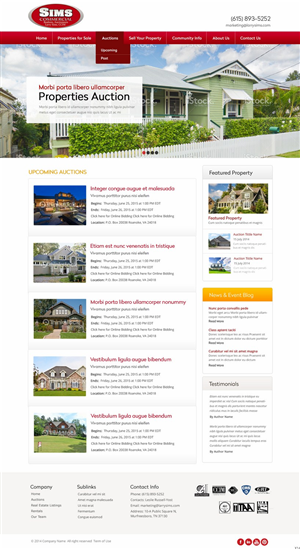 Wordpress Design by pb for AuctionServices.com, Inc. | Design: #4338459