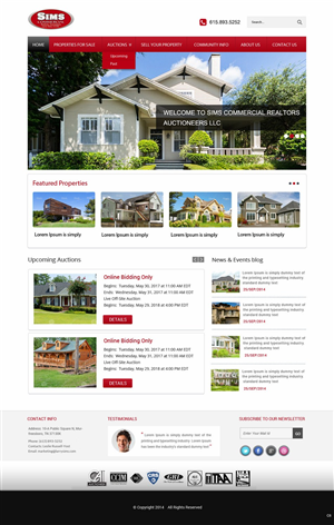 Wordpress Design by pb for AuctionServices.com, Inc. | Design: #4338463