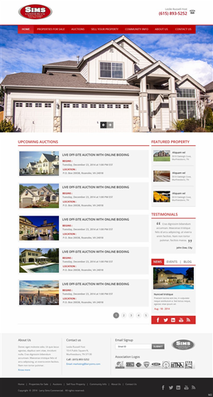Wordpress Design by pb for AuctionServices.com, Inc. | Design: #4338467