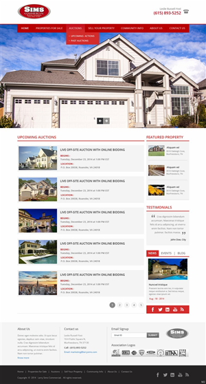 Wordpress Design by pb for AuctionServices.com, Inc. | Design: #4338468