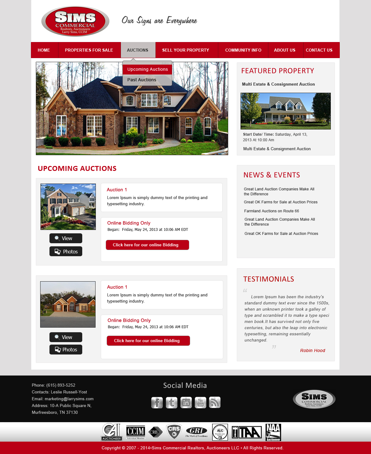 Wordpress Design by Creative X Designs for AuctionServices.com, Inc. | Design #4351988
