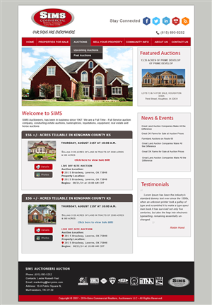 WordPress-Design von Creative X Designs für AuctionServices.com, Inc. | Design: #4352658