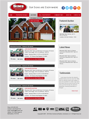 WordPress-Design von Creative X Designs für AuctionServices.com, Inc. | Design: #4354860