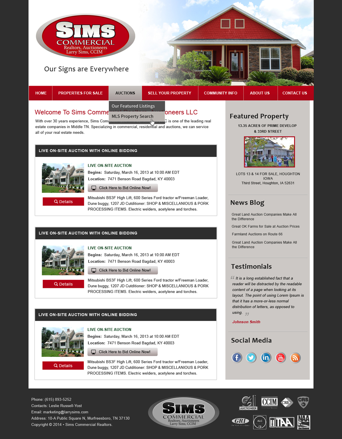 Design Wordpress par Creative X Designs pour AuctionServices.com, Inc. | Design #4355412