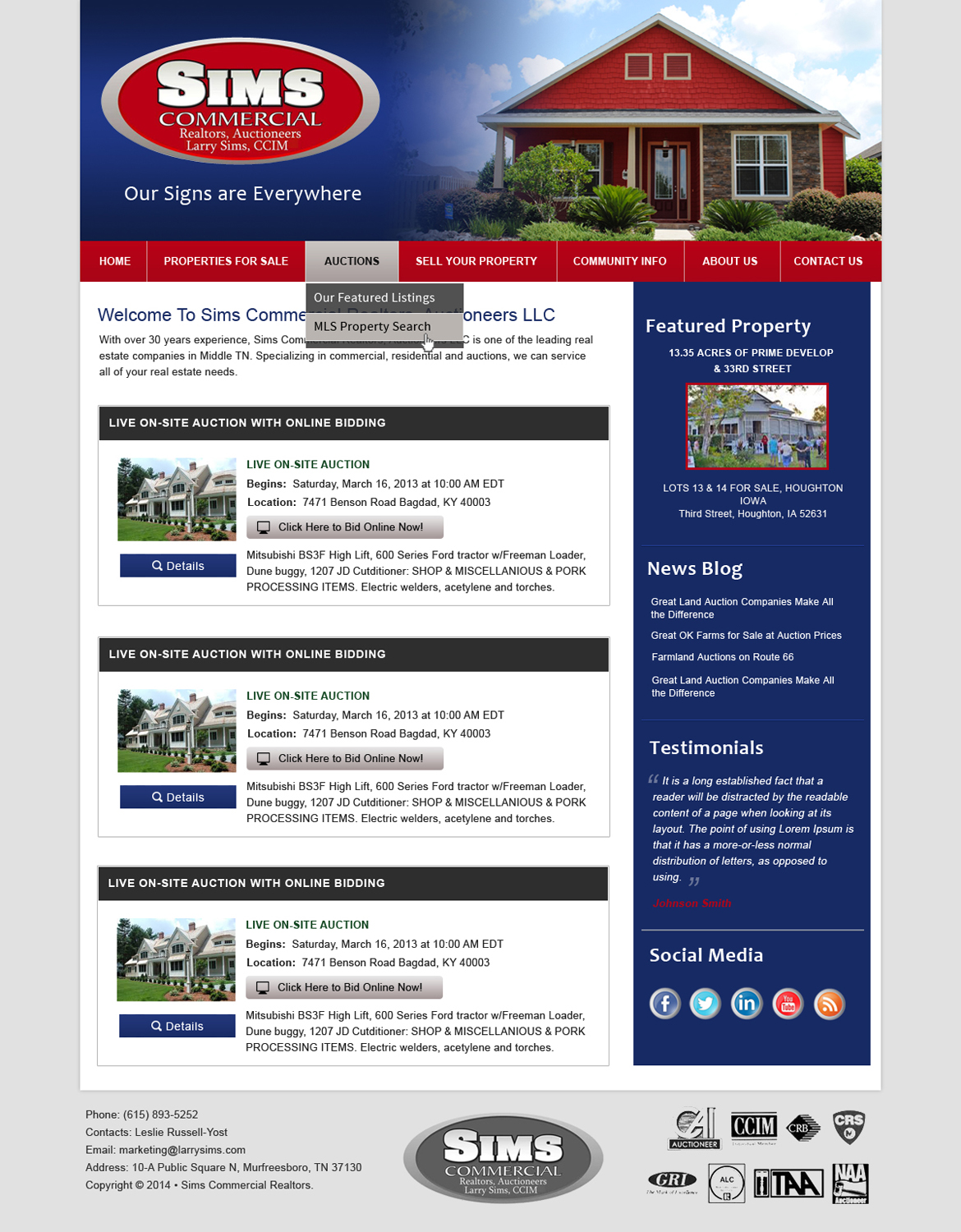 Wordpress Design by Creative X Designs for AuctionServices.com, Inc. | Design #4355501