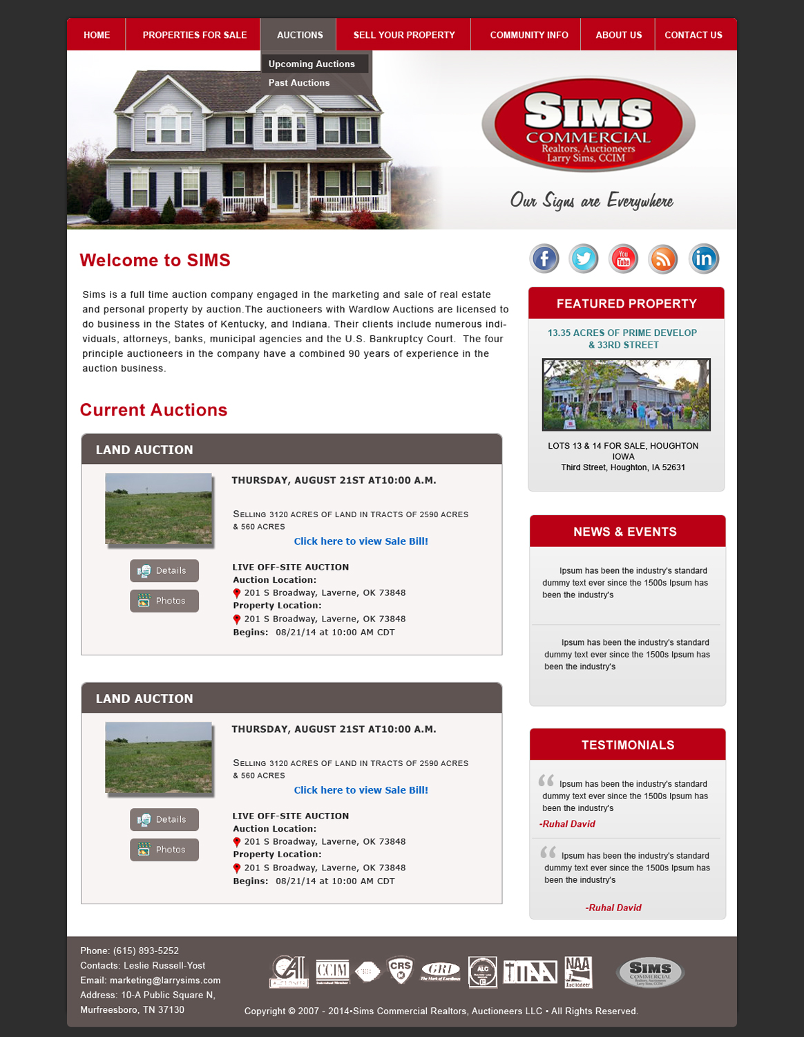 WordPress-Design von Creative X Designs für AuctionServices.com, Inc. | Design #4361123