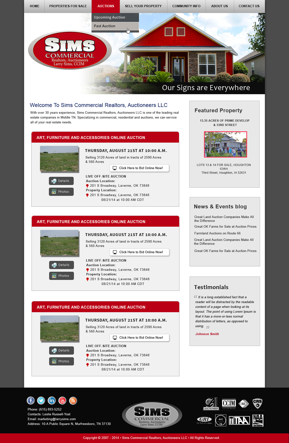 Wordpress Design by Creative X Designs for AuctionServices.com, Inc. | Design #4361179