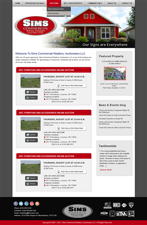 WordPress-Design von Creative X Designs für AuctionServices.com, Inc. | Design: #4361179