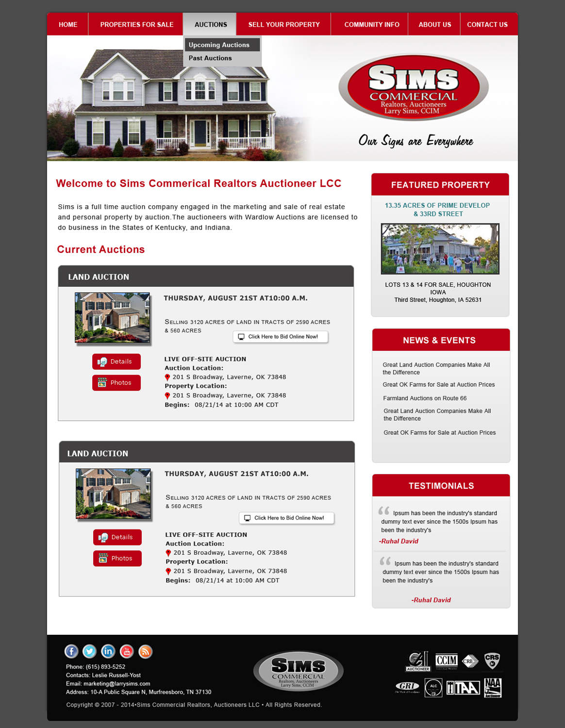 Diseño Wordpress por Creative X Designs para AuctionServices.com, Inc. | Diseño #4361459