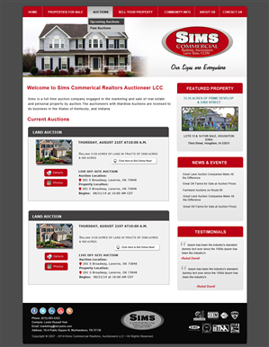 WordPress-Design von Creative X Designs für AuctionServices.com, Inc. | Design: #4361459
