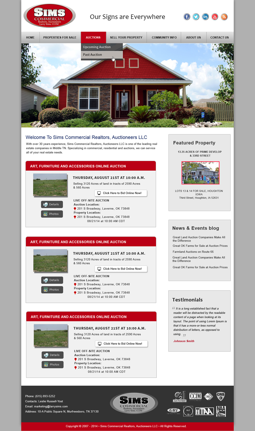 Design Wordpress par Creative X Designs pour AuctionServices.com, Inc. | Design #4361470
