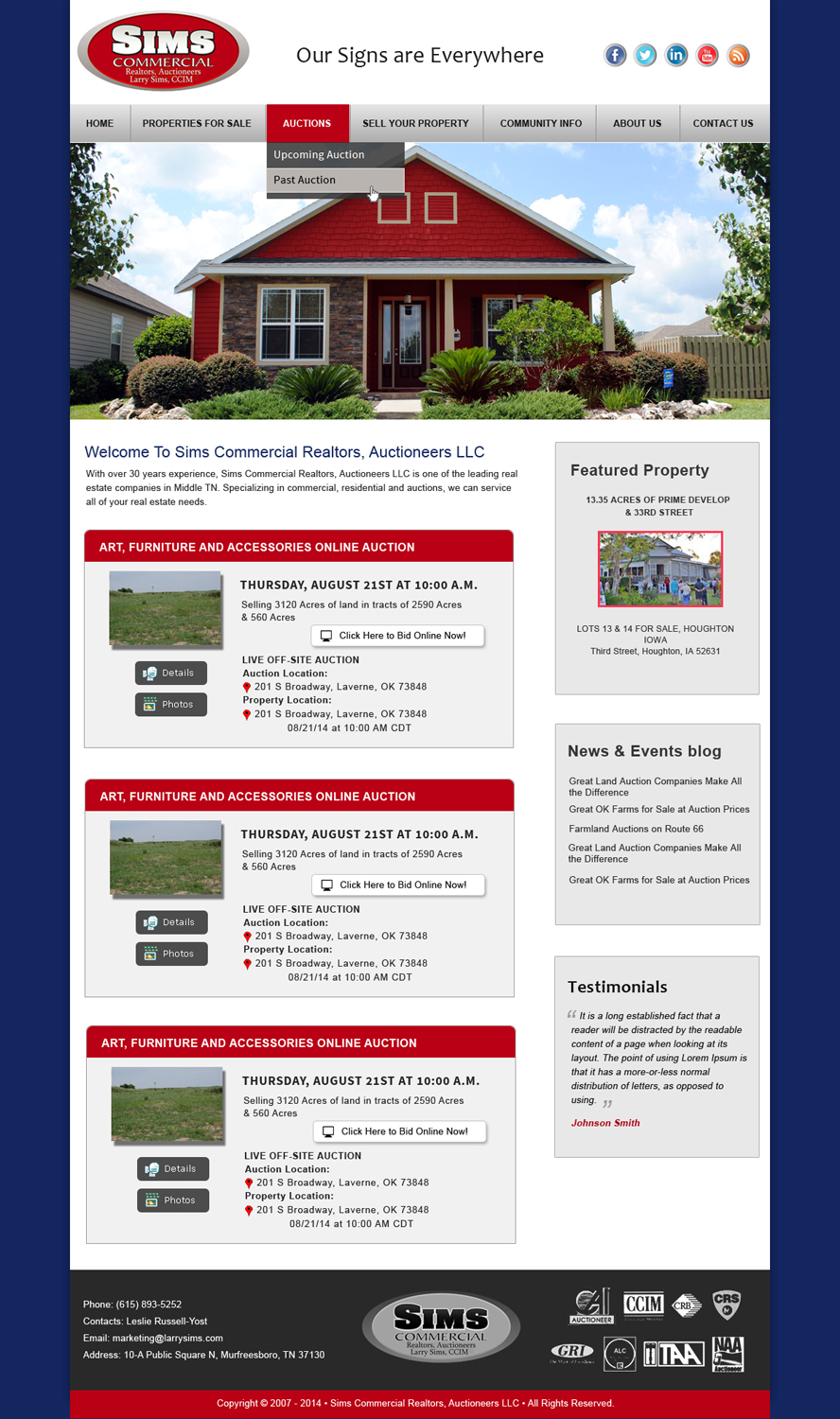 Wordpress Design by Creative X Designs for AuctionServices.com, Inc. | Design #4361471