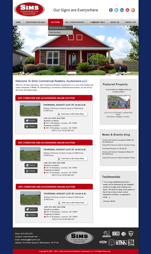 WordPress-Design von Creative X Designs für AuctionServices.com, Inc. | Design: #4361471