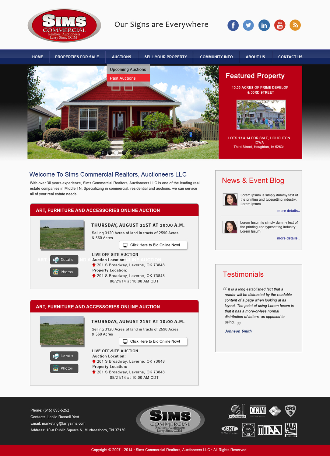 Design Wordpress par Creative X Designs pour AuctionServices.com, Inc. | Design #4361640