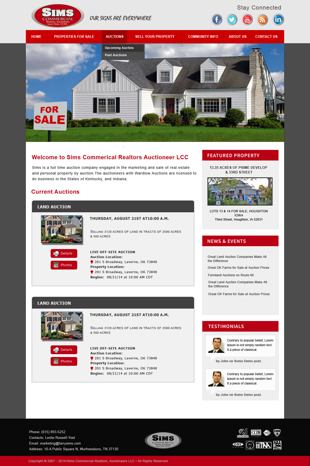 WordPress-Design von Creative X Designs für AuctionServices.com, Inc. | Design #4362012