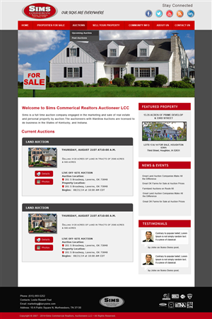 WordPress-Design von Creative X Designs für AuctionServices.com, Inc. | Design: #4362012