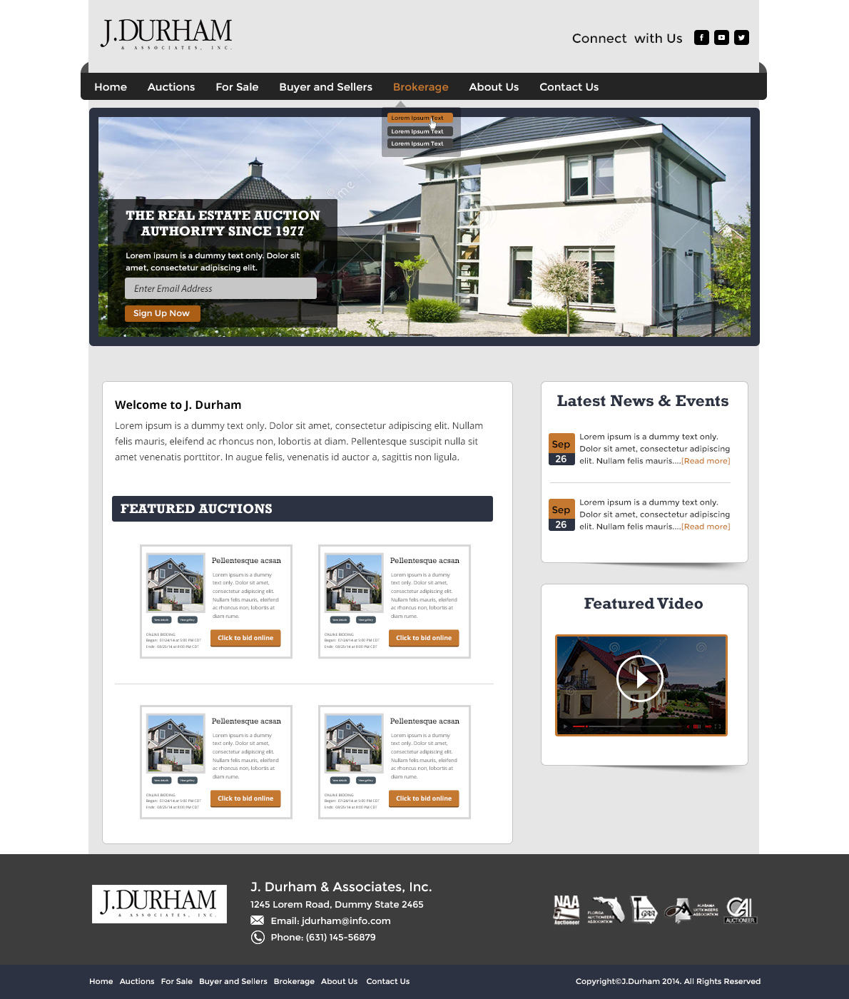 WordPress-Design von CoolDesignz für AuctionServices.com, Inc. | Design #4439844