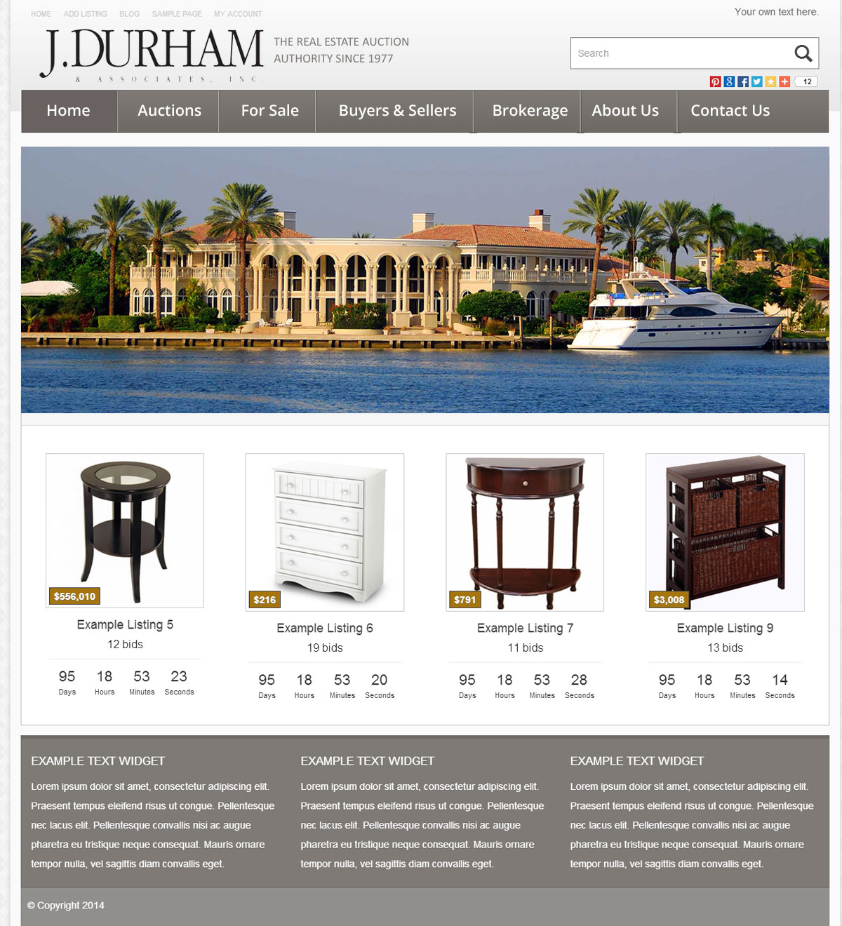 WordPress-Design von Roy für AuctionServices.com, Inc. | Design #4429531