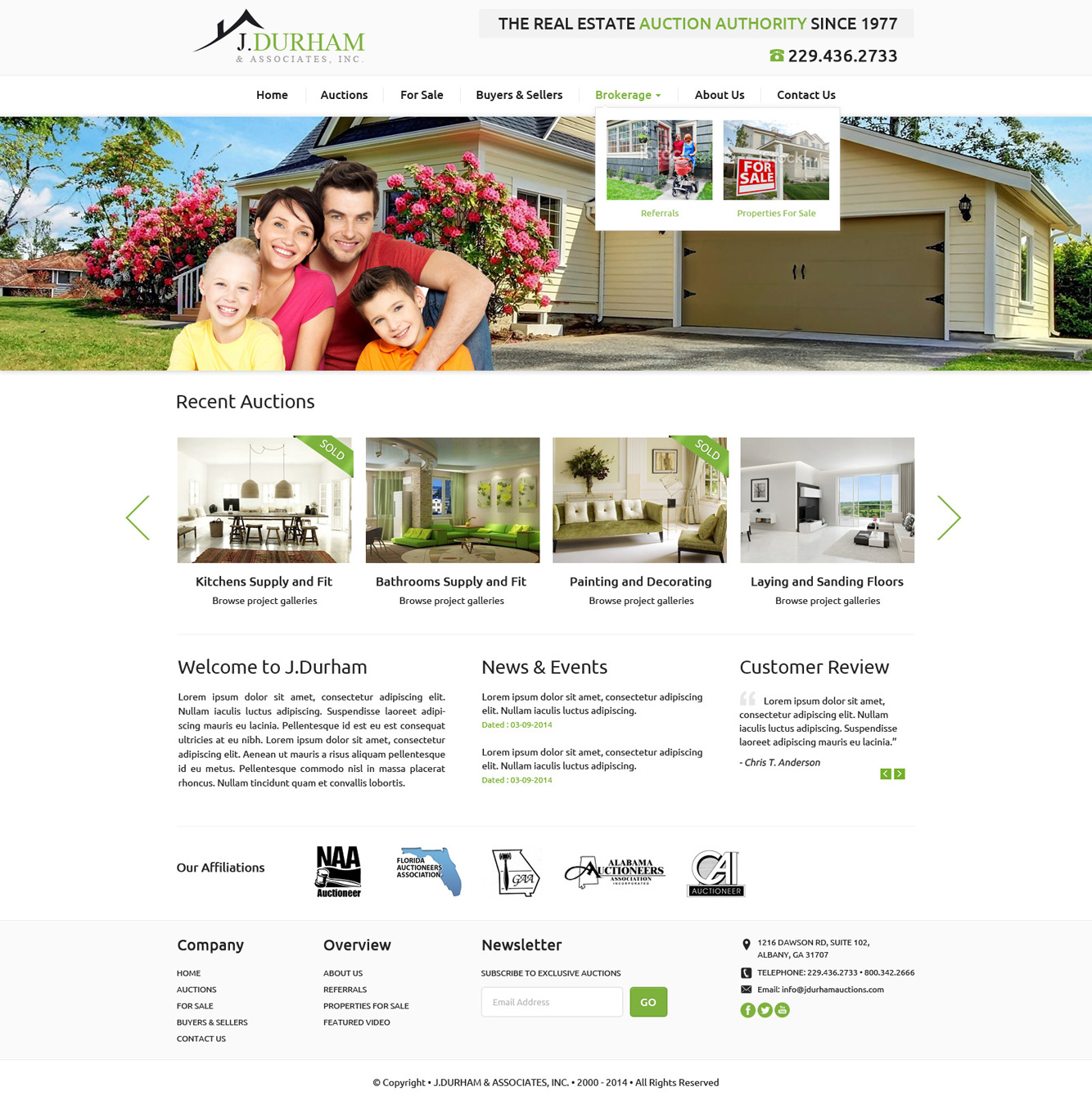 Wordpress Design by Hashim Creetto for AuctionServices.com, Inc. | Design #4434402
