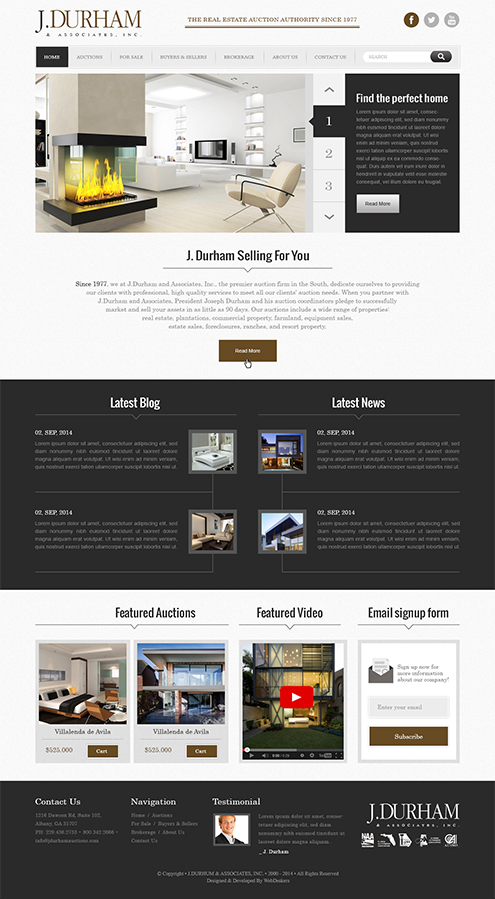 Wordpress Design by TheCodeWire for AuctionServices.com, Inc. | Design #4427941