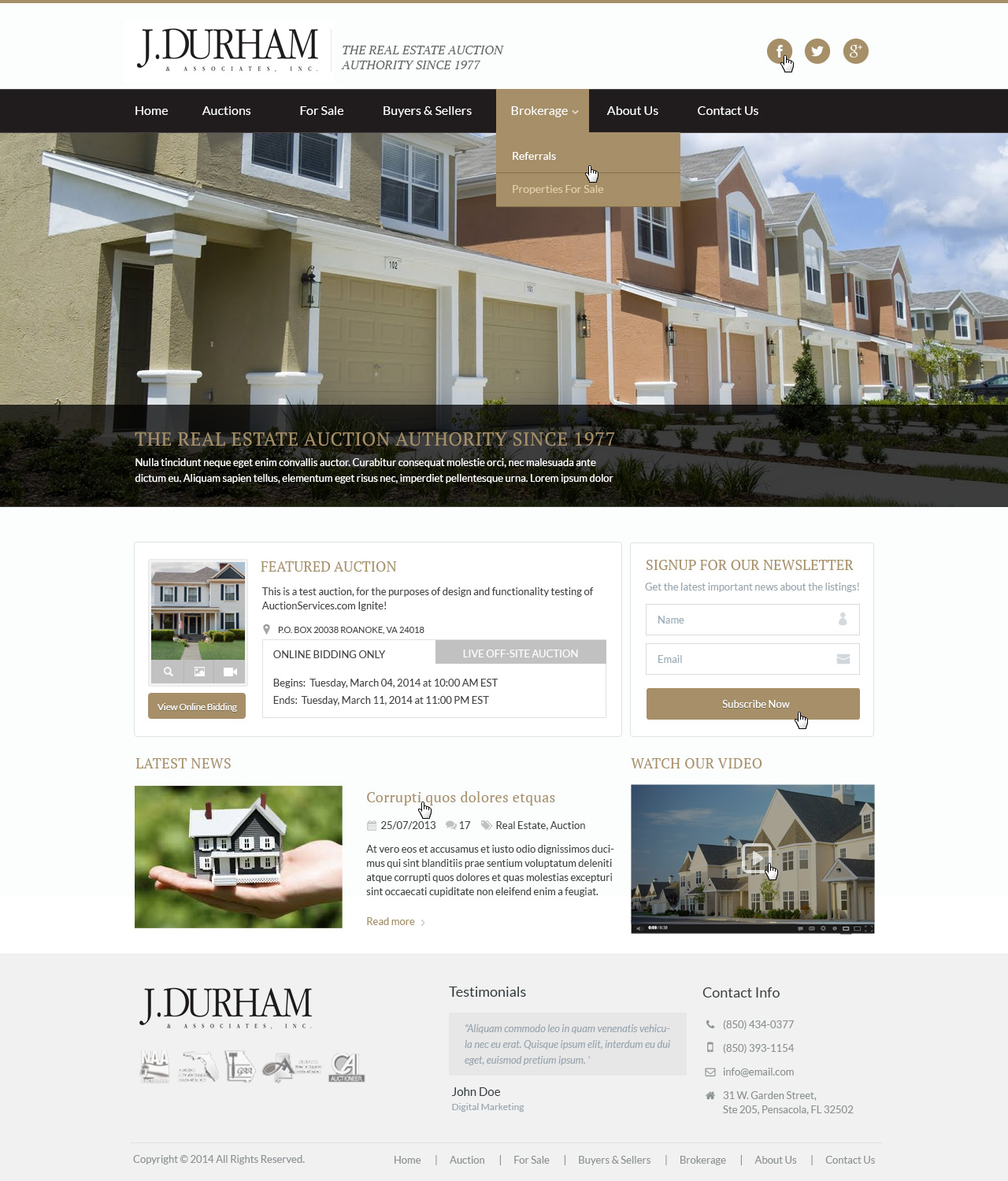 Wordpress Design by Emmanuel for AuctionServices.com, Inc. | Design #4418139