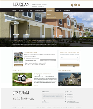 Wordpress Design by Emmanuel for AuctionServices.com, Inc. | Design: #4418139