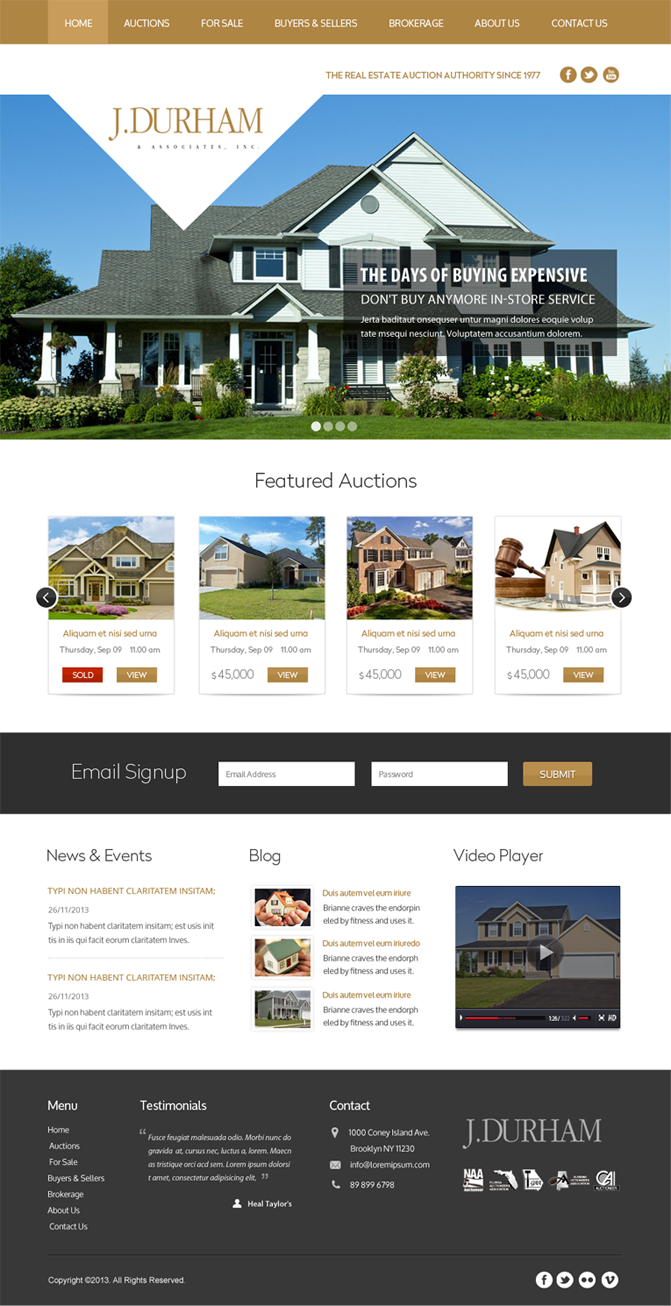 Wordpress Design by Infinity Pix for AuctionServices.com, Inc. | Design #4435178