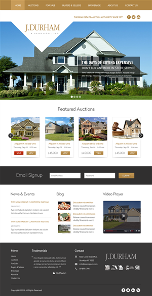 Wordpress Design by Infinity Pix for AuctionServices.com, Inc. | Design #4435178